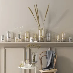 Hold vase justerbar 20x11,5 cm sølv