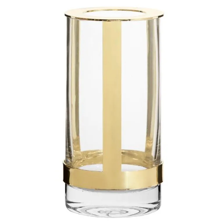 Hold vase justerbar 15x8 cm gull
