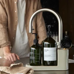 HOME børste- og såpeholder shellish grey