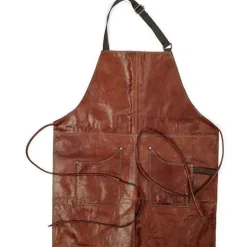 Home forkle i skinn brun