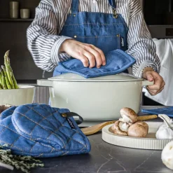 Home gryteklut 20x20 cm 2 stk blå