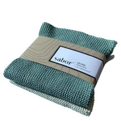 Home kjøkkenkluter 25x25 cm 2 stk grønn/lys grønn