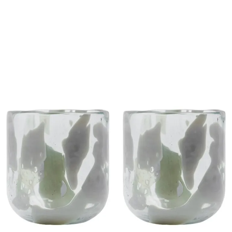 Home telysestake 9,5 cm 2 stk beige