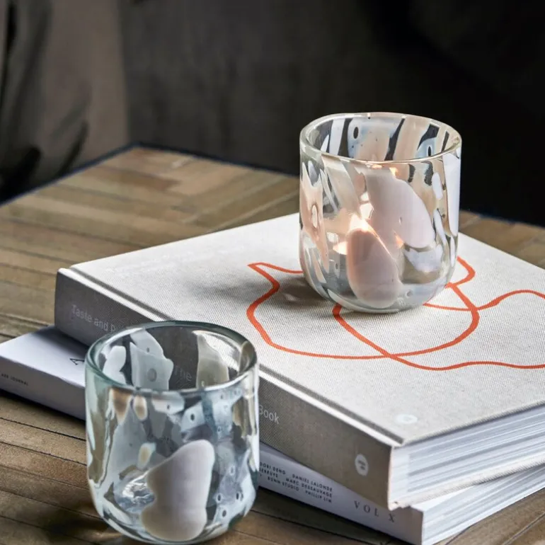 Home telysestake 9,5 cm 2 stk beige