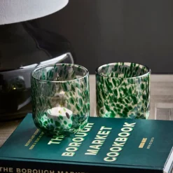 Home telysestake 9,5 cm 2 stk grønn