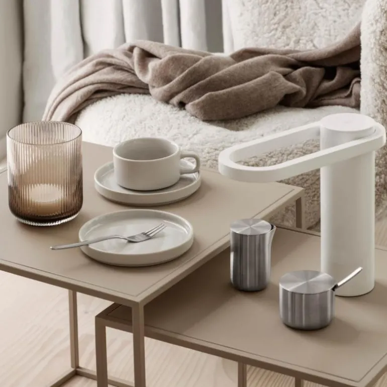 HOOP bærbar LED-lampe 22x9 cm hvit