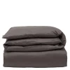 Hotel sengetøy bomullssateng 140x200 cm charcoal