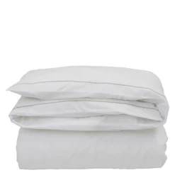Hotel sengetøy percale 140x200 cm hvit/beige