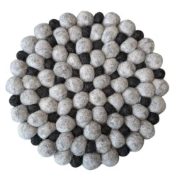 Hotspot bordbrikke 21 cm beige/mørk grå