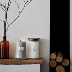 Hourglass duftlys stor linen