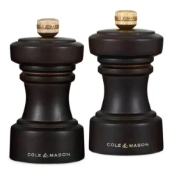 Hoxton salt- og pepperkvern 11 cm 2 stk brun