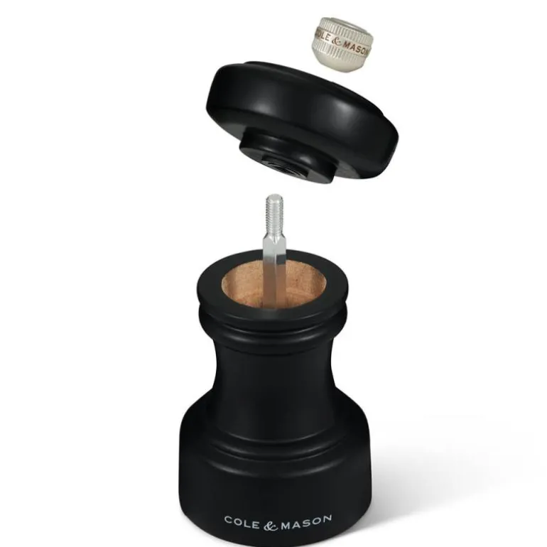 Hoxton saltkvern 10 cm matt svart