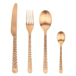 Hune bestikksett 16 deler kobber