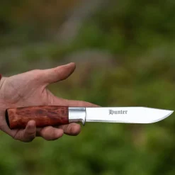 Hunter jaktkniv 25,5 cm m/slire masurbjørk
