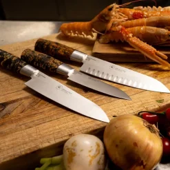 Hunter premium chef grønnsakskniv 13 cm blank/natur