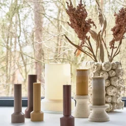 Hvils lys 7x20 cm brown