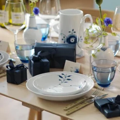 Hvit Riflet dyp tallerken 25 cm