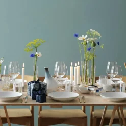 Hvit Riflet dyp tallerken 25 cm