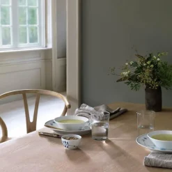 Hvit Riflet dyp tallerken 17 cm