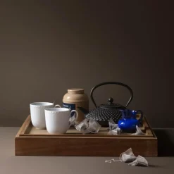 Hvit Riflet Halvblonde krus 37 cl 2 stk