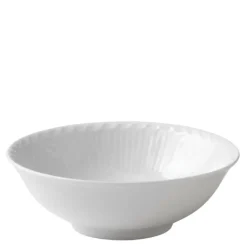 Hvit Riflet Halvblonde skål 35 cl