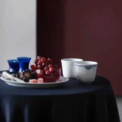 Hvit Riflet Halvblonde termokrus 26 cl