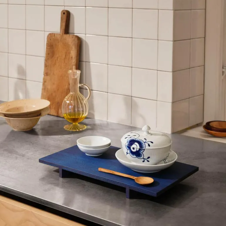 Hvit Riflet skål 9 cl 2 stk