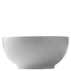 Hvit Riflet skål 18 cm