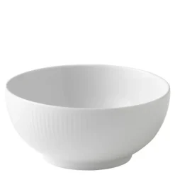 Hvit Riflet skål 15 cm