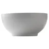 Hvit Riflet skål 24 cm