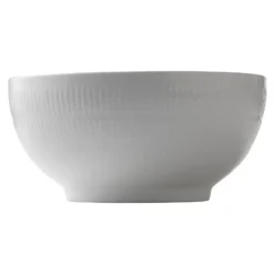 Hvit Riflet skål 24 cm