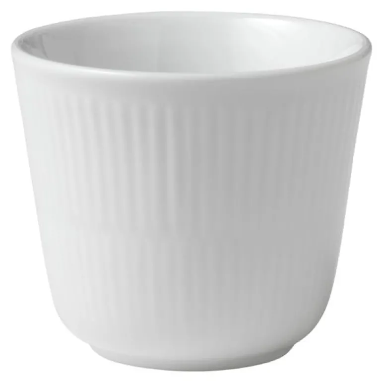 Hvit Riflet termokopp 26 cl