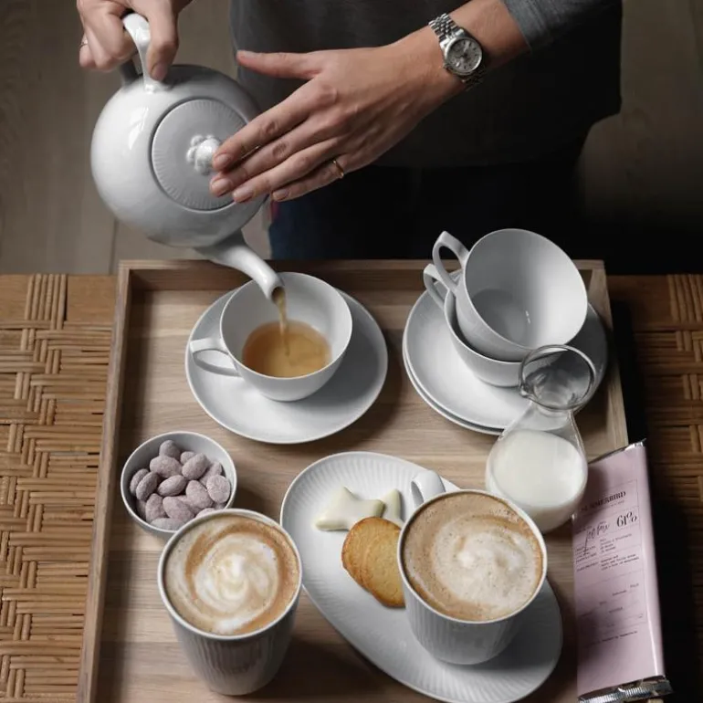 Hvit Riflet termokopp 29 cl