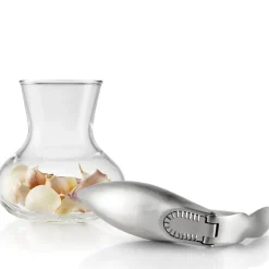 Hvitløkspresser m/glassholder 18 cm