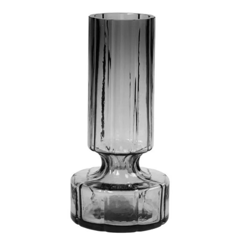 Hyacint svibelvase 25 cm smoke grey