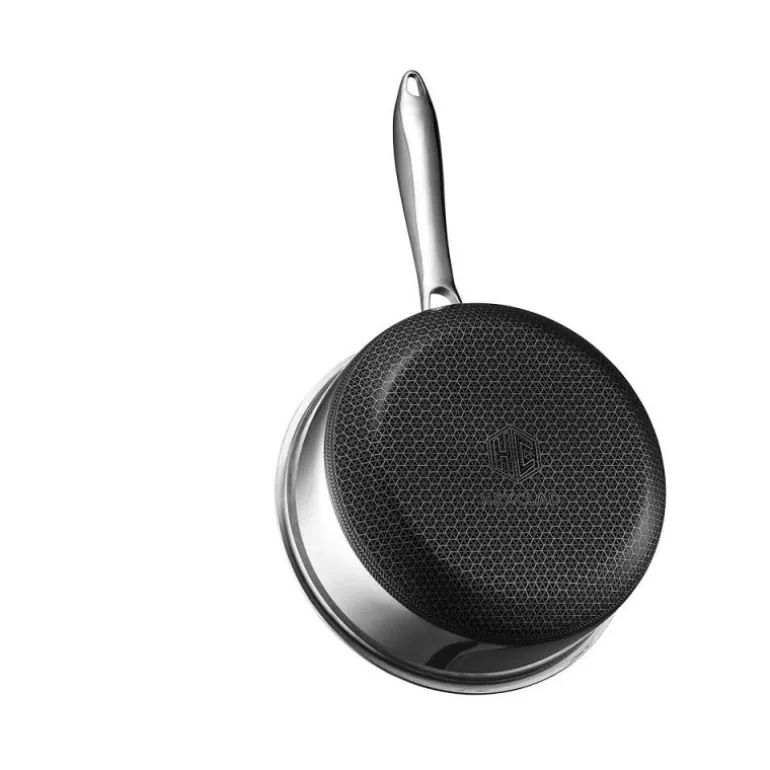 Hybrid kasserolle med lokk 1L sølv/svart