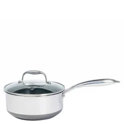 Hybrid kasserolle med lokk 2,8L sølv/svart