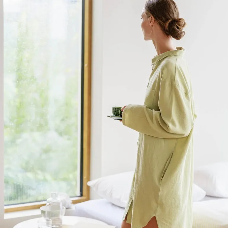 Hydra skjorte L dempet lime