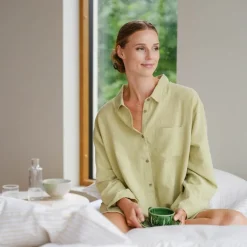 Hydra skjorte M dempet lime