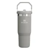Iceflow flip straw tumbler termoflaske 0,89L ash