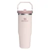 Iceflow flip straw tumbler termoflaske 0,89L rose quartz