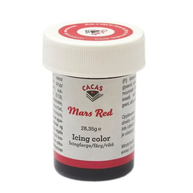 Icing-/konditorfarge mars rød