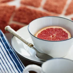 Icons Skål 14,5 cm hvit/blå