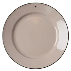 Icons tallerken 28 cm beige/blå