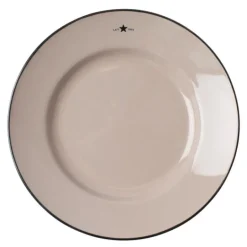 Icons tallerken 22,5 cm beige/blå