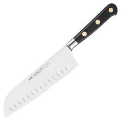 Ideal santokukniv 18 cm stål/svart