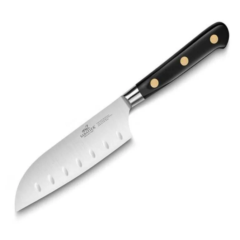 Ideal santokukniv 13 cm stål/svart