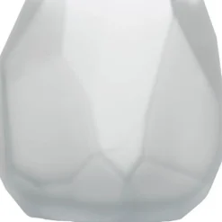 Iglo lykt/vase 22 cm frostet hvit