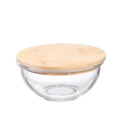 Ikoo skål med lokk 0,5L klar/natur