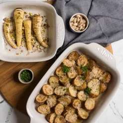 Ildfast form 42x26 cm hvit